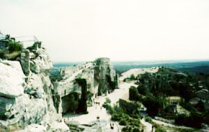 Pohled na střední část hradu
