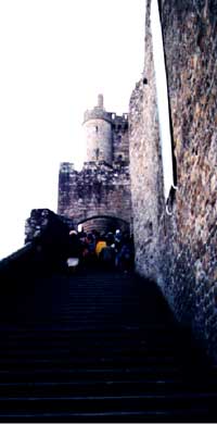 Mt. St. Michel - opatství na hoře Tombe